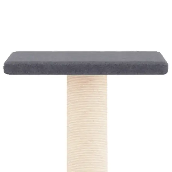 Mitmetasandiline kassipuu sisalköitega kraapimispostidega, tumehall, 73 cm – 4
