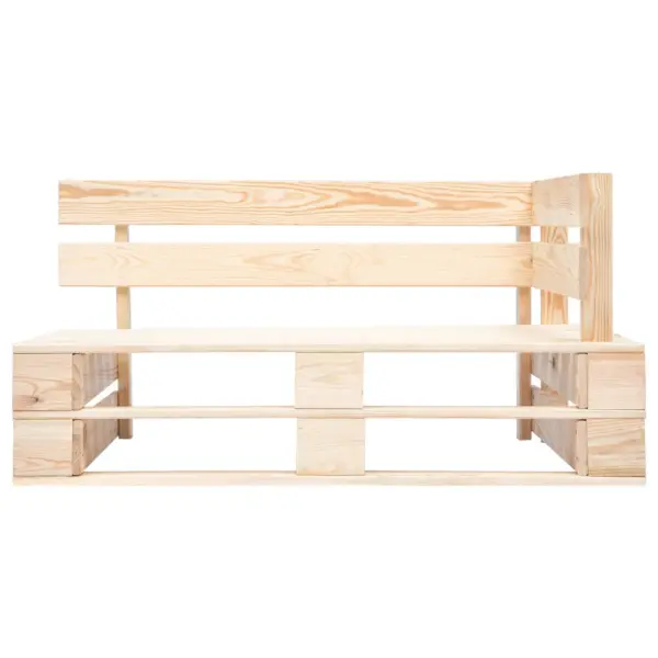 2-kohaline kaubaalustest aiadiivan punaste patjadega, immutatud männipuit, 110 x 66 x 65 cm – 4