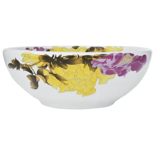 Ümar tööpinnale paigaldatav keraamiline valamu, mitmevärviline, 41 x 14 cm – 2