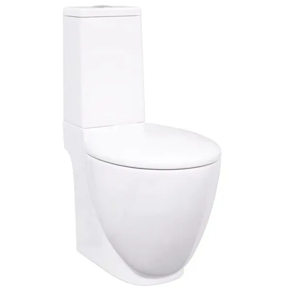 Keraamiline WC-pott loputuskastiga, tagumise äravoolu ja veevooluga, valge, 65 x 38,5 x 84,5 cm – 2