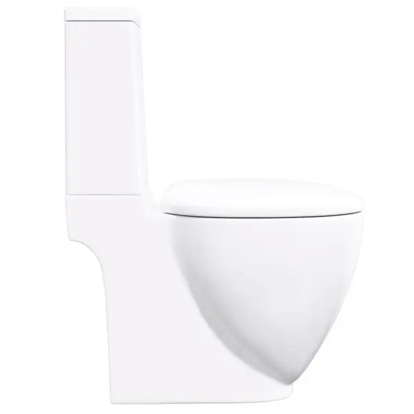Keraamiline WC-pott loputuskastiga, tagumise äravoolu ja veevooluga, valge, 65 x 38,5 x 84,5 cm – 5