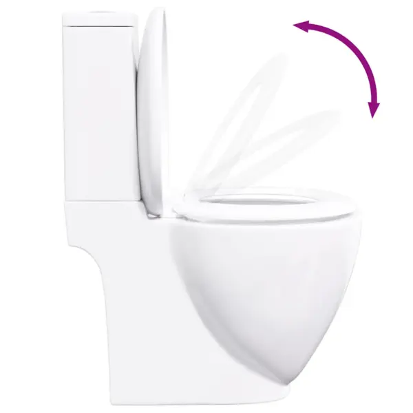 Keraamiline WC-pott loputuskastiga, tagumise äravoolu ja veevooluga, valge, 65 x 38,5 x 84,5 cm – 7