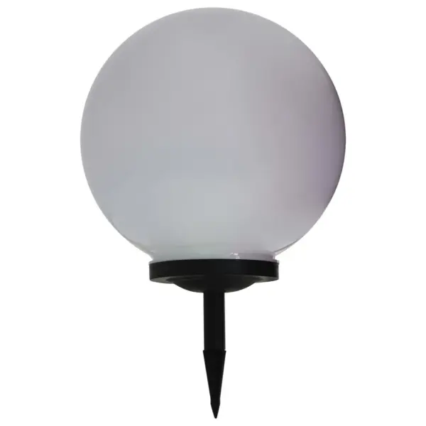 Õue kerakujulised LED päikeselambid RGB valgusega, 2 tk, valge, 40 cm – 6