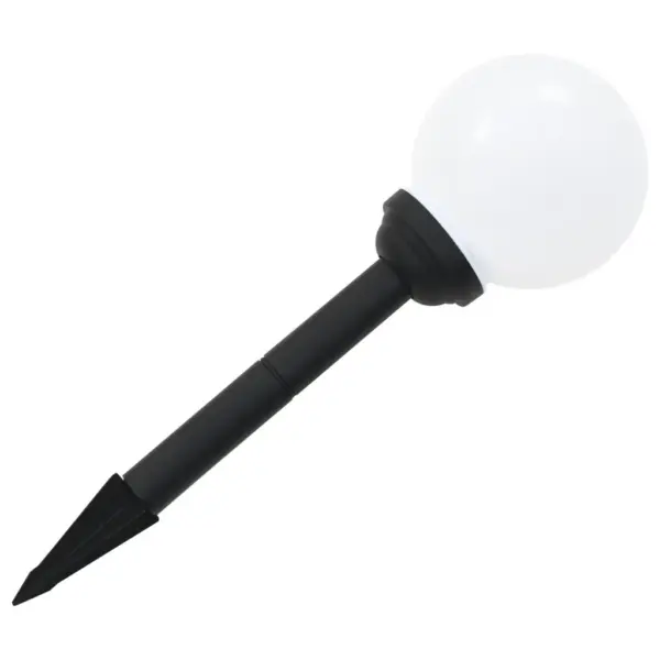 LED päikeselambid õue, kerakujulised 20 cm RGB, 6 tk, valge – 7