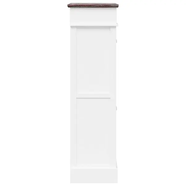 Kingakapp 2 kallutatava sahtliga, pruun ja valge Paulownia puit, 50 x 28 x 98 cm – 5