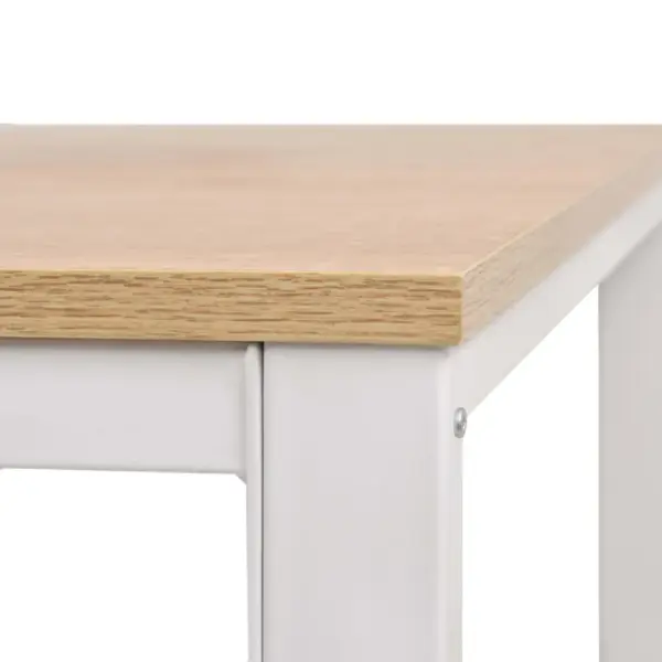 Kirjutuslaud 4 avatud sektsiooniga, tamm ja valge, 120 x 60 x 75 cm – 6
