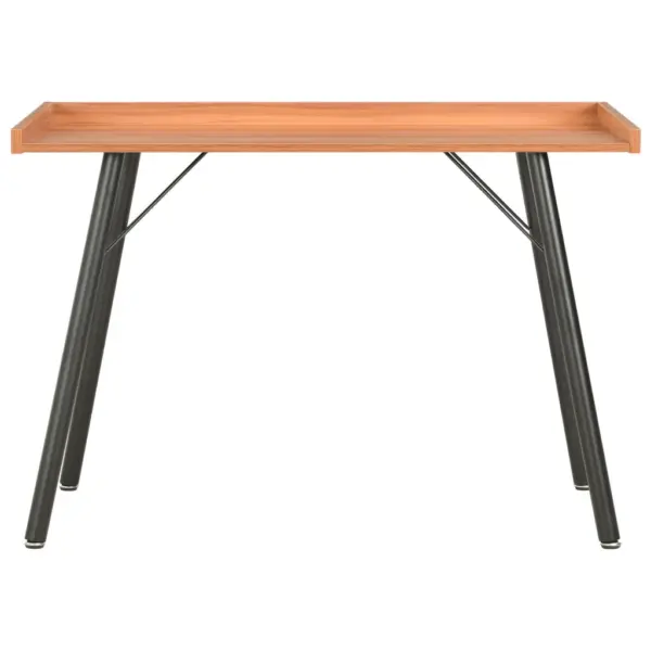 Kirjutuslaud kõrgete servadega, must ja pruun, 90 x 50 x 79 cm – 2