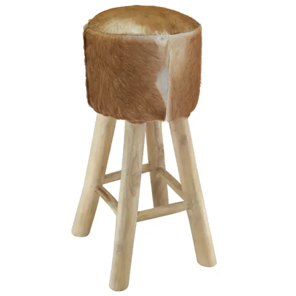 Kitsenahast istmega baaripukk, tiigipuidust raam, 76 cm - 3