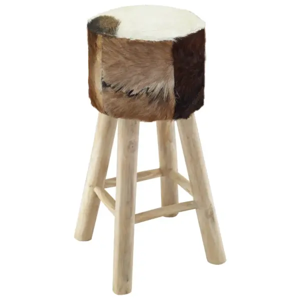 Kitsenahast istmega baaripukk, tiigipuidust raam, 76 cm - 4
