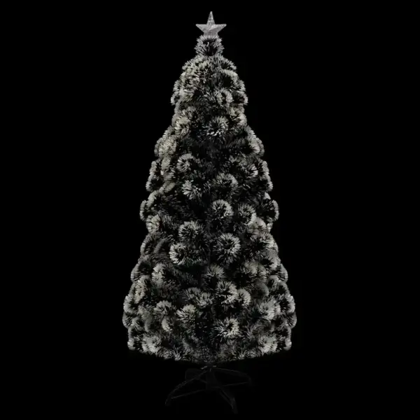 Kiudoptiline LED-valgustusega kunstjõulukuusk alusega, roheline, 210 cm – 4