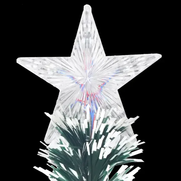 Kiudoptiline LED-valgustusega kunstjõulukuusk alusega, roheline, 210 cm – 7