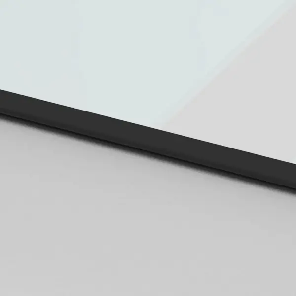 Klaasist liuguks karastatud klaasist, must alumiiniumraam, 90 x 205 cm – 6