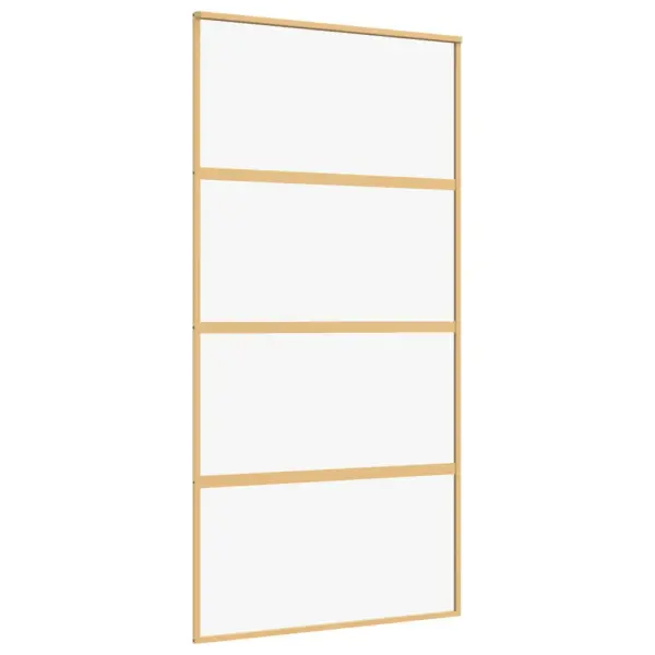 Klaasist liuguks kuldse alumiiniumraamiga, 102,5 x 205 cm – 2