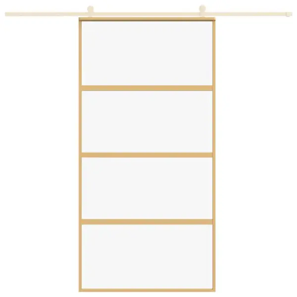 Klaasist liuguks kuldse alumiiniumraamiga, 102,5 x 205 cm – 3