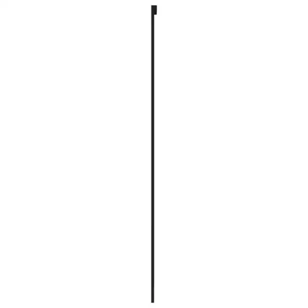 Klaasist lükanduks musta alumiiniumraamiga, matt ja läbipaistev, 76 x 205 cm – 4