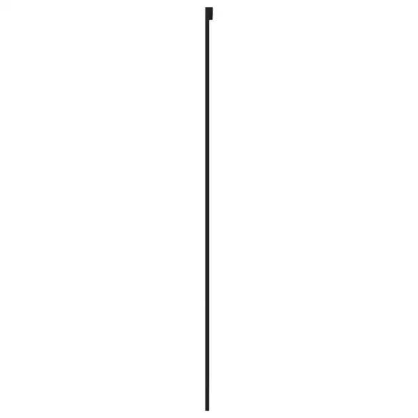 Klaasist lükanduks musta alumiiniumraamiga, matt ja läbipaistev, 76 x 205 cm – 5