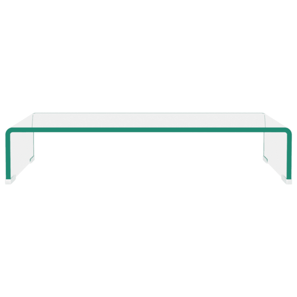 Klaasist monitori- ja telerialus, läbipaistev, 60 x 25 x 11 cm – 3