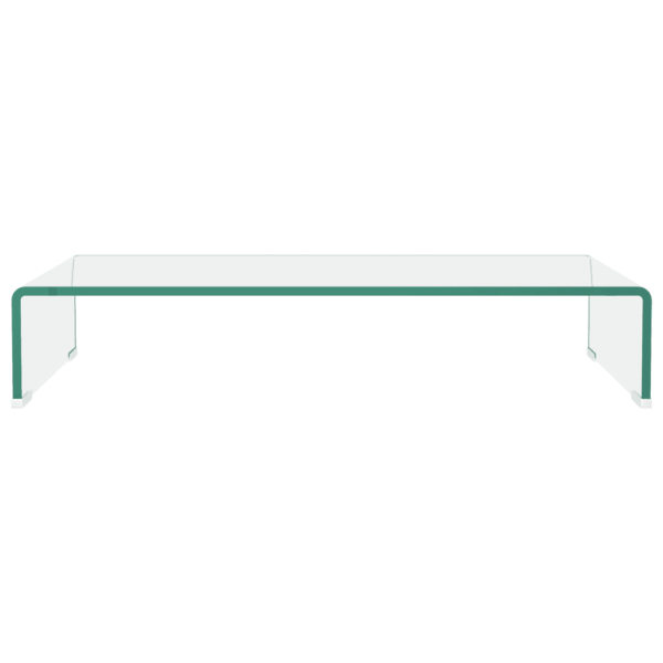 Klaasist monitori- ja telerialus, läbipaistev, 70 x 30 x 13 cm - 3