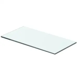 Läbipaistev karastatud klaasist riiuliplaat 40 x 15 cm
