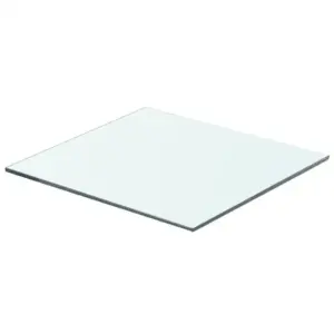 Läbipaistev karastatud klaasist riiuliplaat, 40 x 30 cm, kandevõime 15 kg