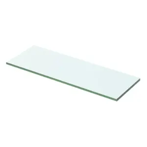 Läbipaistev karastatud klaasist riiuliplaat 50 x 12 cm, 8 mm
