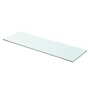 Karastatud klaasist riiuliplaat 80 x 25 cm, läbipaistev