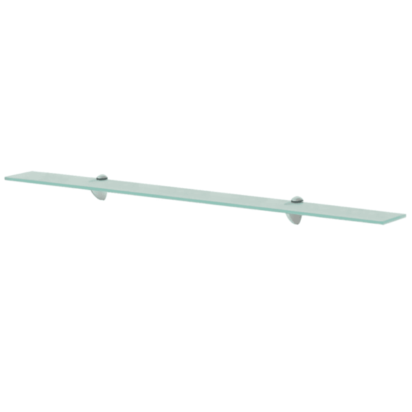 Klaasist seinariiulid 2 tk, läbipaistev, 100 x 10 cm, karastatud turvaklaas 8 mm – 2