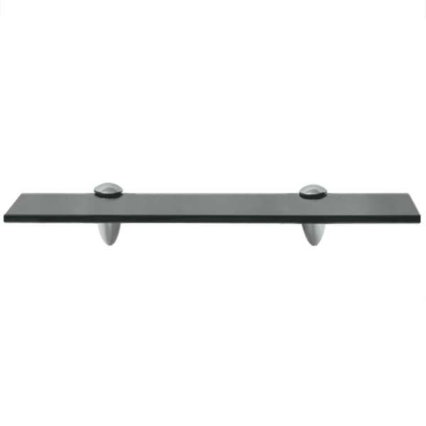 Mustad klaasist seinariiulid, 2 tk, karastatud turvaklaas, 40 x 10 cm, 8 mm – 3