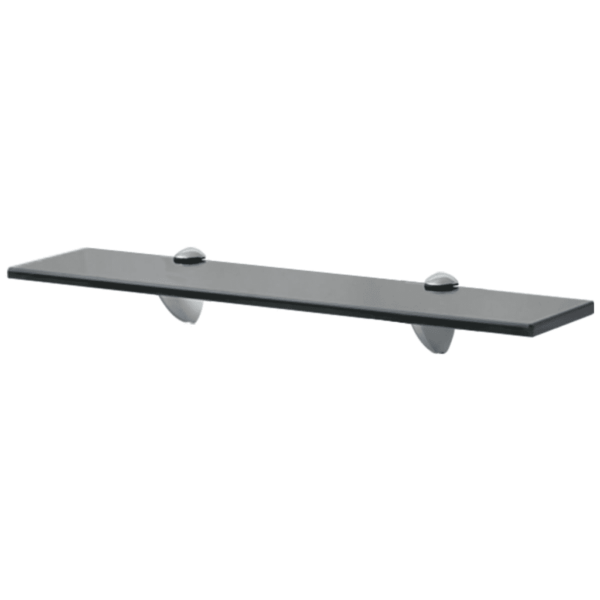 Mustad karastatud klaasist seinariiulid, 2 tk, 50 x 10 cm, 8 mm – 2