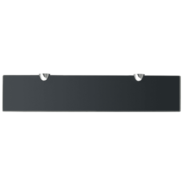 Mustad karastatud klaasist seinariiulid, 2 tk, 50 x 10 cm, 8 mm – 4