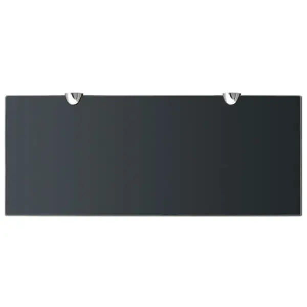 Klaasist seinariiulid, 2 tk, must karastatud turvaklaas, 50 x 20 cm, 8 mm – 4