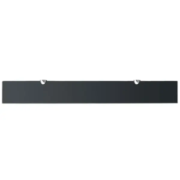 Klaasist seinariiulid 2 tk, mustad, 80 x 10 cm, 8 mm karastatud klaas - 4