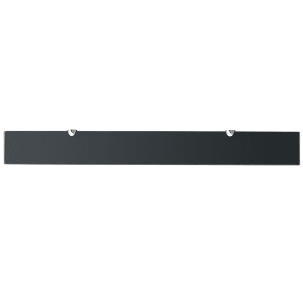 Mustad klaasist seinariiulid 2 tk, karastatud turvaklaas 8 mm, 90 x 10 cm, kandevõime 15 kg – 4
