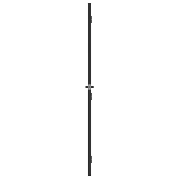 Klaasist siseuks matt ja läbipaistev, must alumiiniumraam, 76 x 201,5 cm – 4