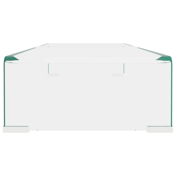 Klaasist teleri- ja monitorialus, läbipaistev, 80 x 30 x 13 cm – 4