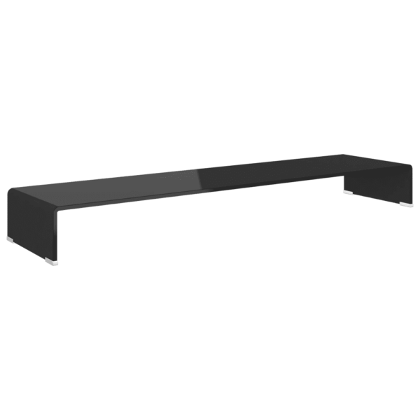 Must klaasist teleri- ja monitorialus 120 x 30 x 13 cm – 2
