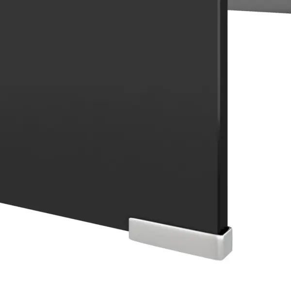Must klaasist teleri- ja monitorialus 120 x 30 x 13 cm – 5
