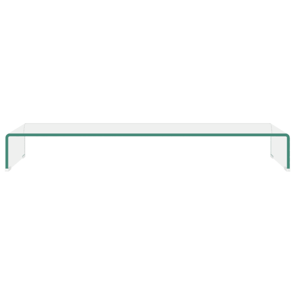 Läbipaistev klaasist telerialus ja monitorialus 100 x 30 x 13 cm – 3
