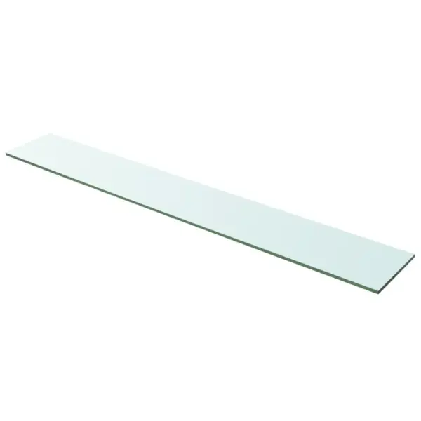Klaasriiulid seinale, 2 tk, karastatud klaas, läbipaistev, 100 x 15 cm - 2