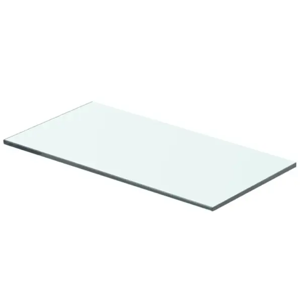 Läbipaistvad karastatud klaasriiulid, 2 tk, 40 x 15 cm, 8 mm, kandevõime 15 kg - 2
