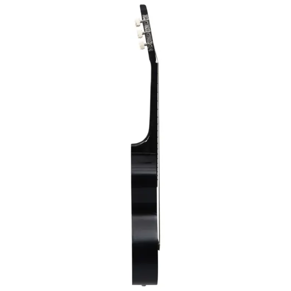 Klassikaline 4/4 kitarr algajatele kotiga, must, 39″ – 4
