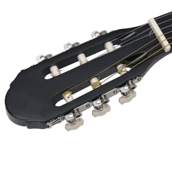 Klassikaline 4/4 kitarr algajatele kotiga, must, 39″ – 5
