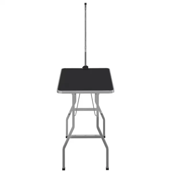 Kokkupandav koera pügamislaud reguleeritava pügamisraamiga, must ja hõbedane, 110 x 60 x 76 cm – 5