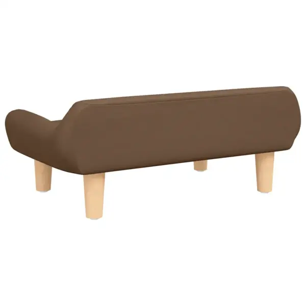 Pruun koeradiivan väikestele koertele, kangas, 70 x 40 x 24 cm – 5