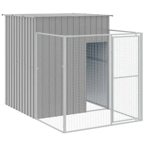Helehall koerakuut aedikuga, tsingitud teras, 165 x 251 x 181 cm – 2