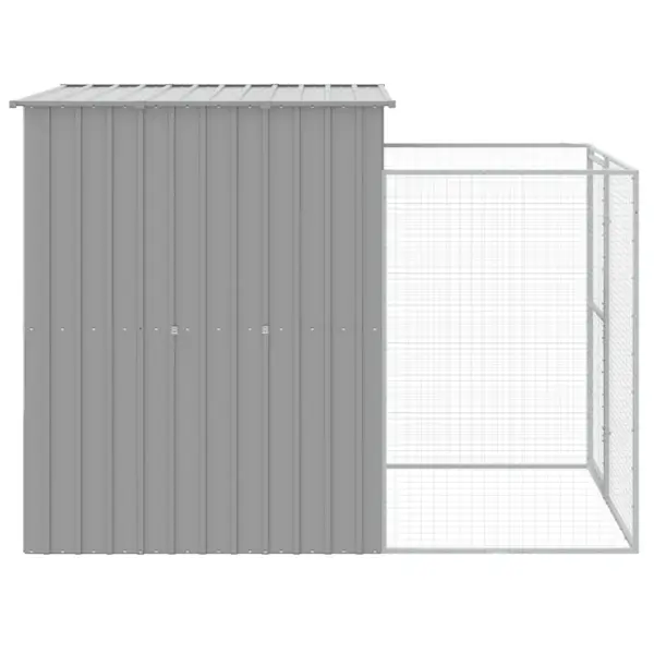 Helehall koerakuut aedikuga, tsingitud teras, 165 x 251 x 181 cm – 4