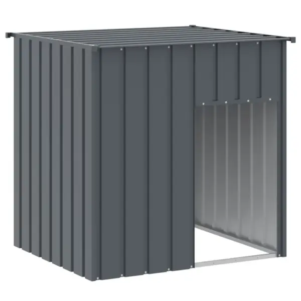 Koerakuut katusega, antratsiithall tsingitud teras, 110 x 103 x 109 cm – 2