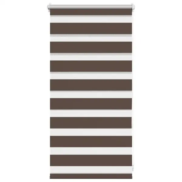 Kohvivärvi sebraruloo, 40 x 100 cm, 100% polüester – 2
