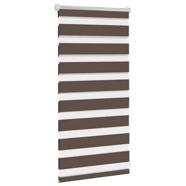 Kohvivärvi sebraruloo, 40 x 100 cm, 100% polüester – 3