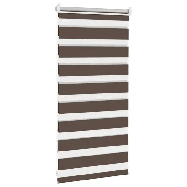 Kohvivärvi sebraruloo, 40 x 100 cm, 100% polüester – 4